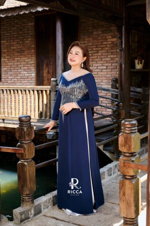 Áo dài Bà Sui RM09 3 ao dai thiet ke ba sui rm09 1
