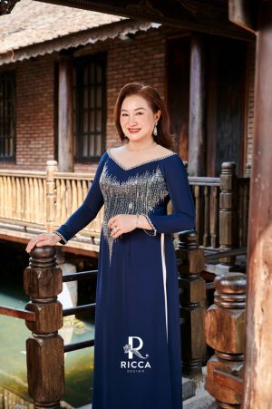 Áo dài Bà Sui RM09 2 ao dai thiet ke ba sui rm09 2