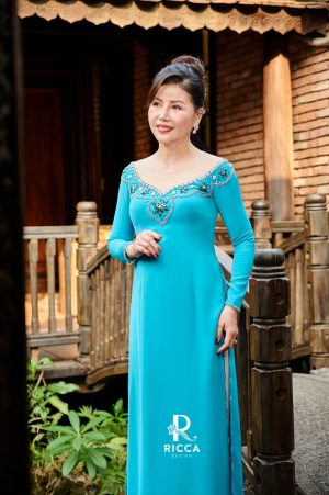 Áo dài Bà Sui RM25 3 ao dai thiet ke ba sui rm25 2