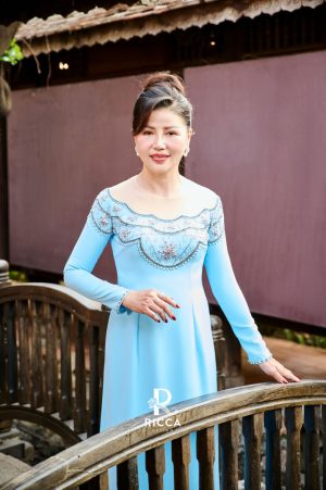 Áo dài Bà Sui RM28 2 ao dai thiet ke ba sui rm28 1
