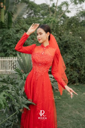 Áo Dài Cô Dâu RCD014 2 ao dai cach tan co dau rcd014 2