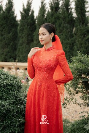 Áo Dài Cô Dâu RCD015 3 ao dai cach tan co dau rcd015 3