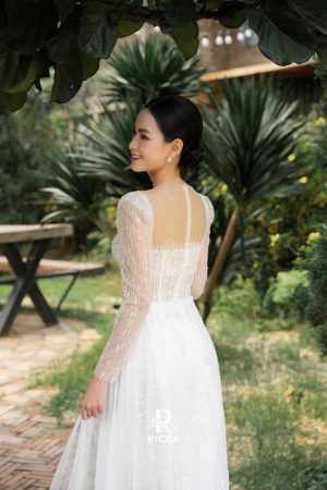 Áo Dài Cô Dâu RCD019 2 ao dai cach tan co dau rcd019 2