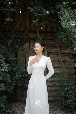 Áo Dài Cô Dâu RCD022 2 ao dai cach tan co dau rcd023