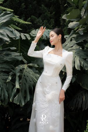 Áo Dài Cô Dâu RCD024 4 ao dai cach tan co dau rcd025