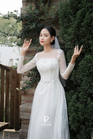 Áo Dài Cô Dâu RCD025 2 ao dai cach tan co dau rcd026 1