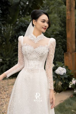 ao dai trang cach tan co dau rcd02 3