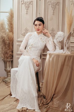 Áo Dài Cô Dâu RCD0140 3 NTC 8723