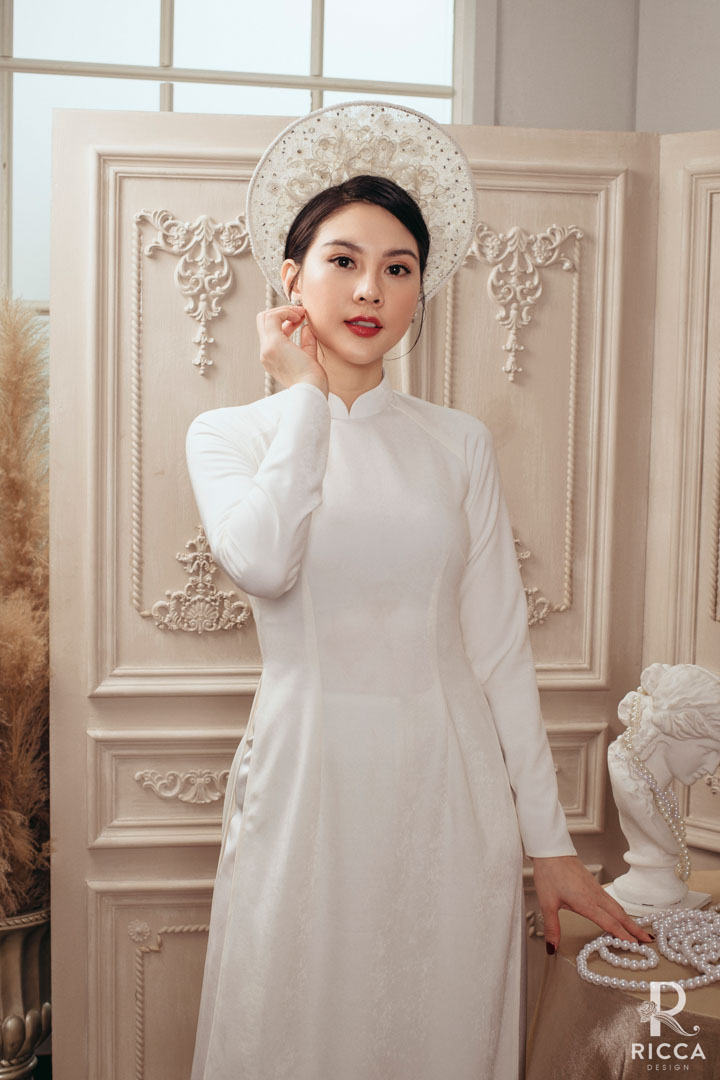 Chuyên cho thuê, may mua áo dài cô dâu, chú rể, áo dài mẹ sui NTC 8757