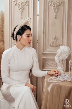 Áo Dài Cô Dâu RCD0141 3 NTC 8768