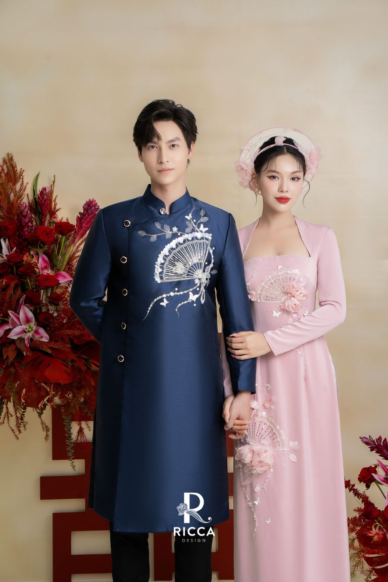 Chuyên cho thuê, may mua áo dài cô dâu, chú rể, áo dài mẹ sui ao dai cuoi co dau 33