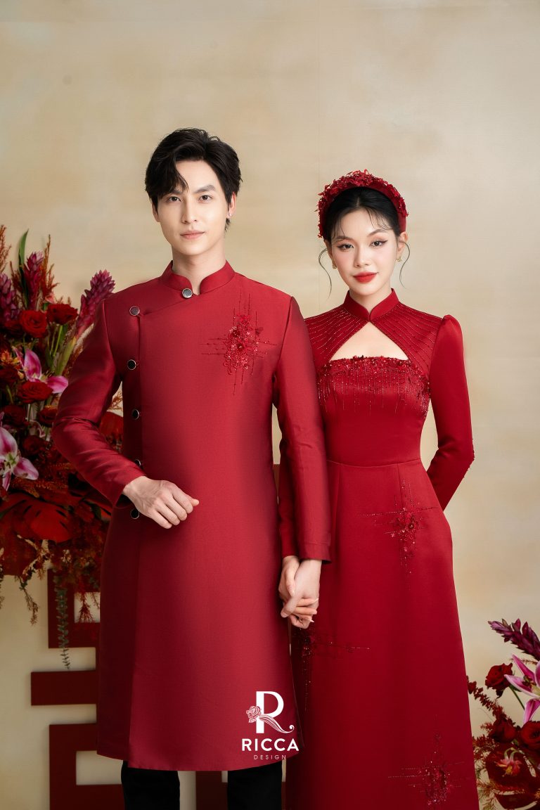 Chuyên cho thuê, may mua áo dài cô dâu, chú rể, áo dài mẹ sui ao dai cuoi co dau 57